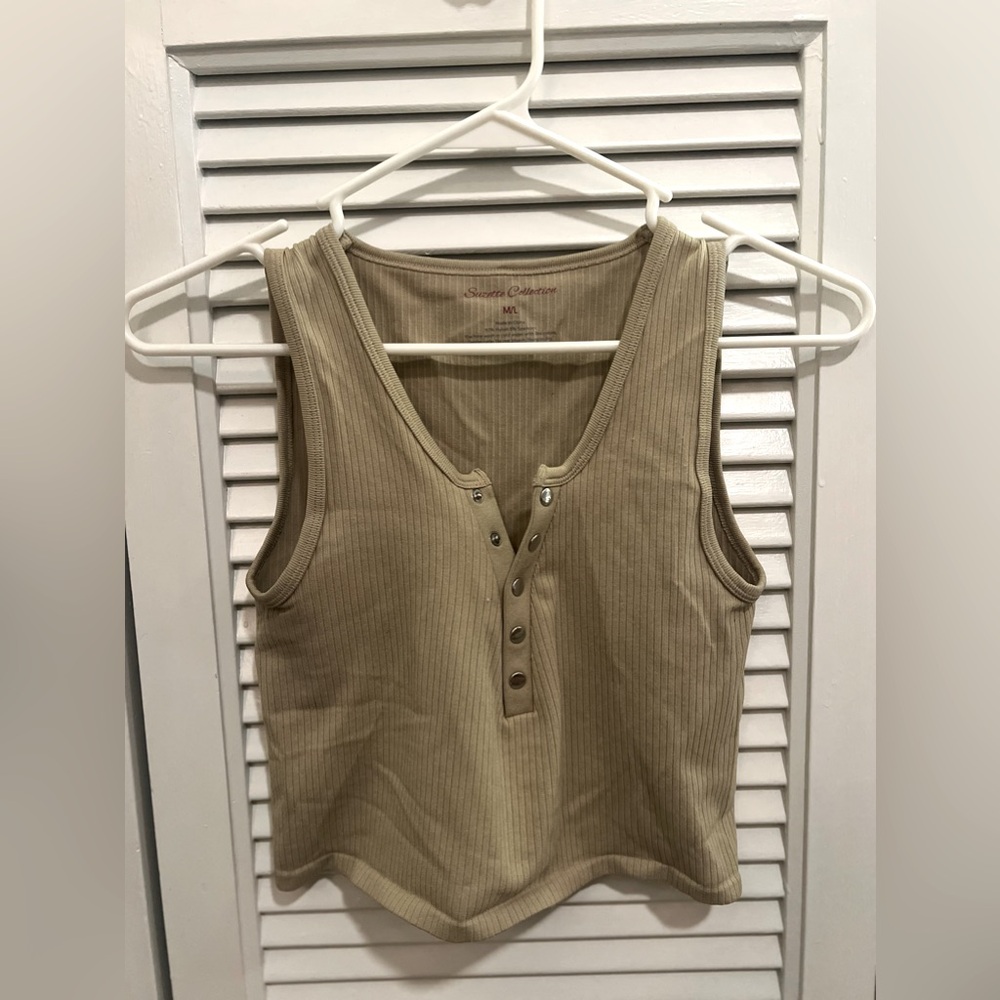 Brown tank top